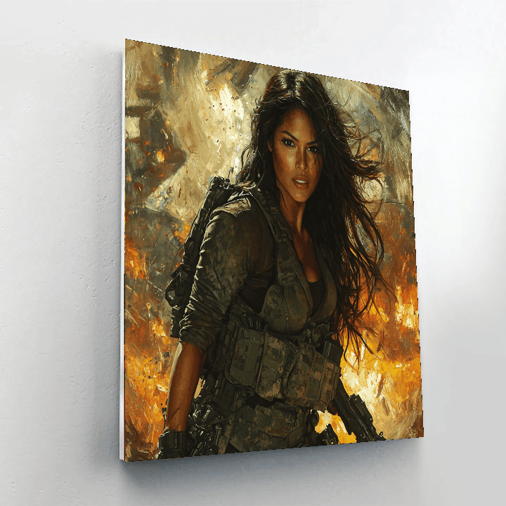 Michelle Rodriguez: A Thrill-seeking Action Icon Paint By Number