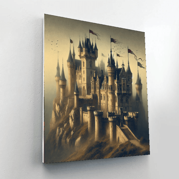 Medieval Castle Glory Number Painting