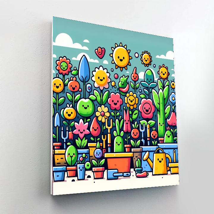 Gardening Adventures Painting Number Kit