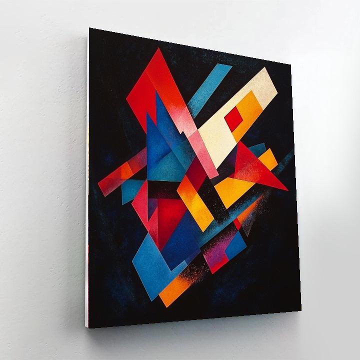 Kazimir Malevich Inspired Prismatic Focus  Paint By Color