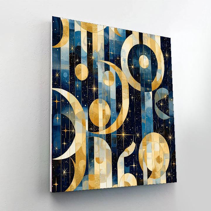 Gustav Klimt Inspired Celestial Mosaic  DIY Paint By Numbers