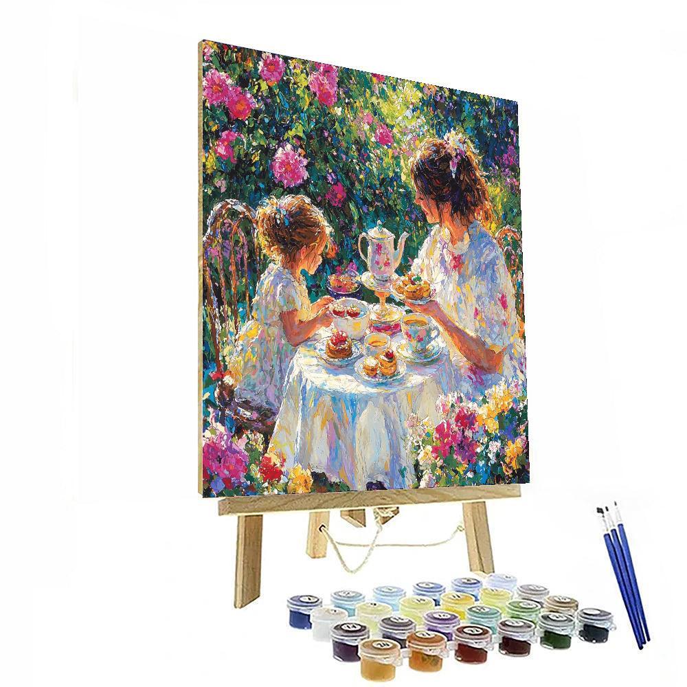Sweet Tea Time DIY Paint By Numbers