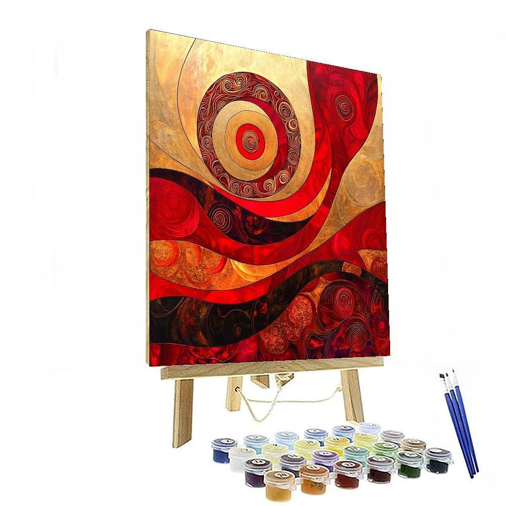 Gustav Klimt Inspired Mystical Harmony  DIY Paint By Numbers