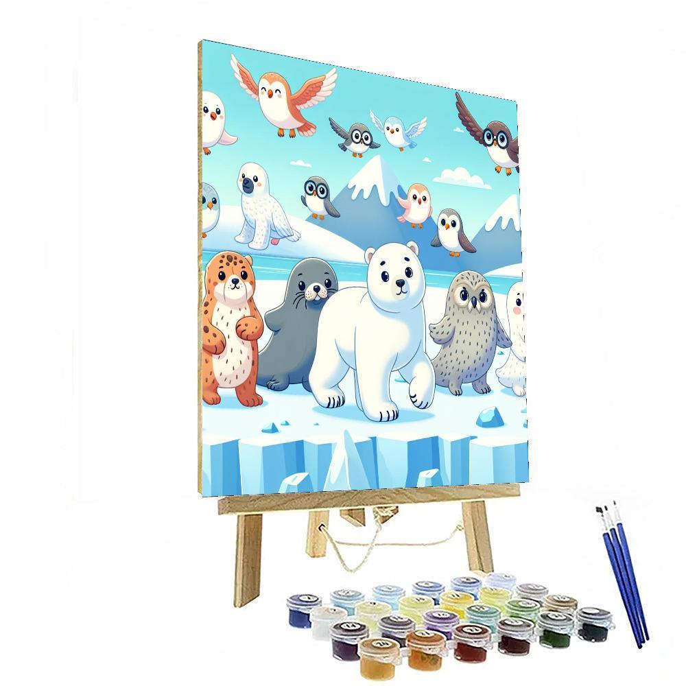Arctic Animal Parade Paint By Numbers
