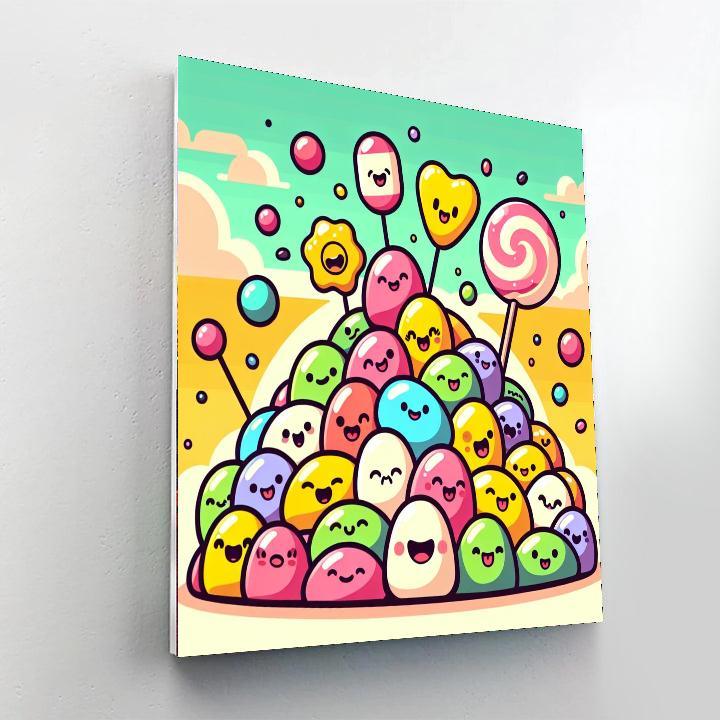 Jubilant Jellybeans Paint By Number