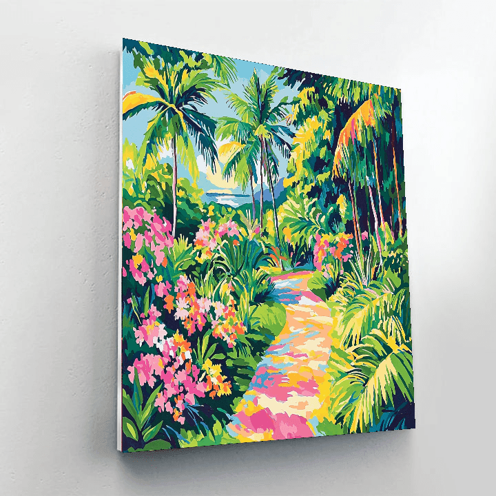 Paul Gauguin Inspired Tropical Oasis  Painting By Numbers Kit
