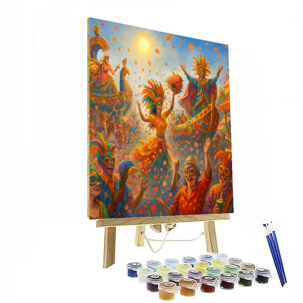 Mardi Gras In Nice DIY Paint By Numbers