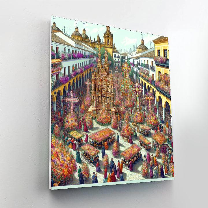 Fiesta De Las Cruces - Córdoba, Spain Paint By Numbers