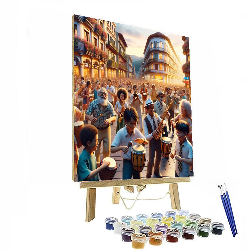 Fiesta De La Musica - Colombia Number Painting