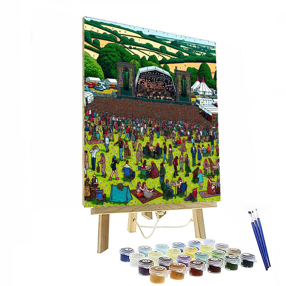 Glastonbury Festival - Glastonbury, England Paint By Numbers Art