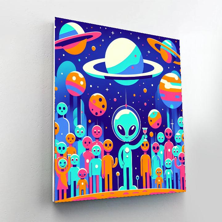 Galactic Gala Paint By Numbers Art