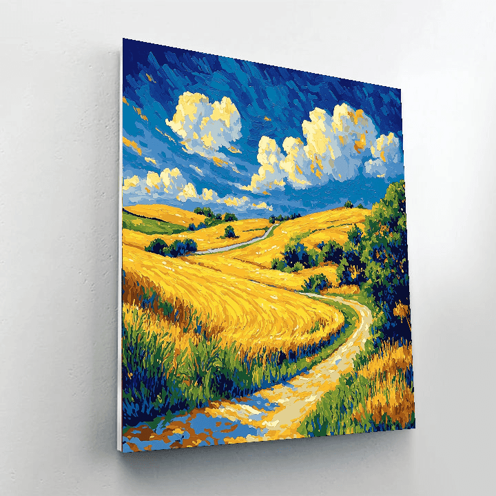 Vincent Van Gogh Inspired Summer Afternoon  Painting By Numbers Kit
