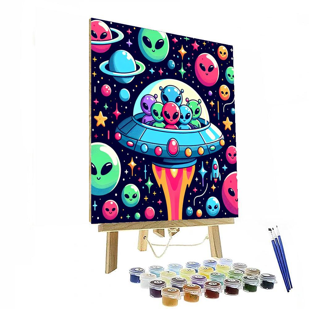 Cosmic Cuddle Adventure DIY Paint By Numbers