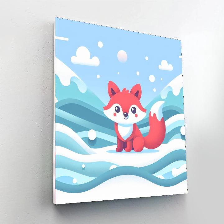 Arctic Fox's Secret Tale Painting By Numbers Kit