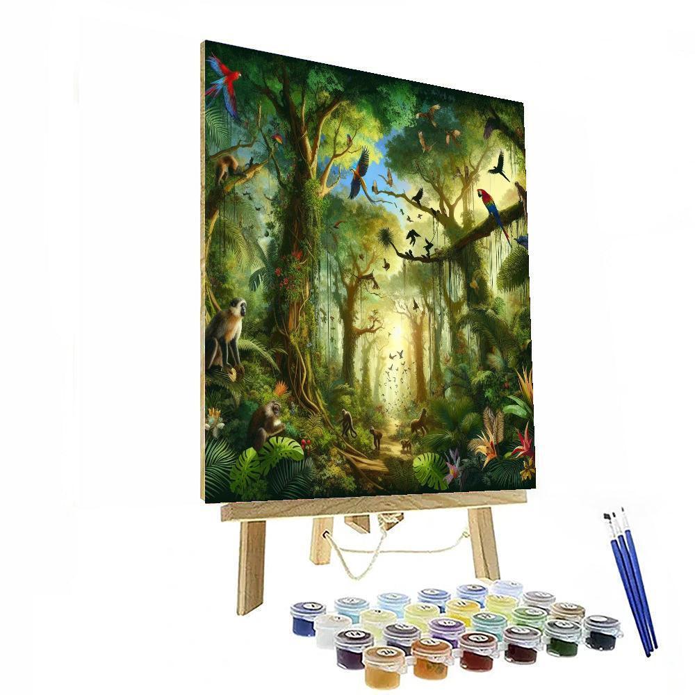 Botanical Jungle Expedition Number Painting