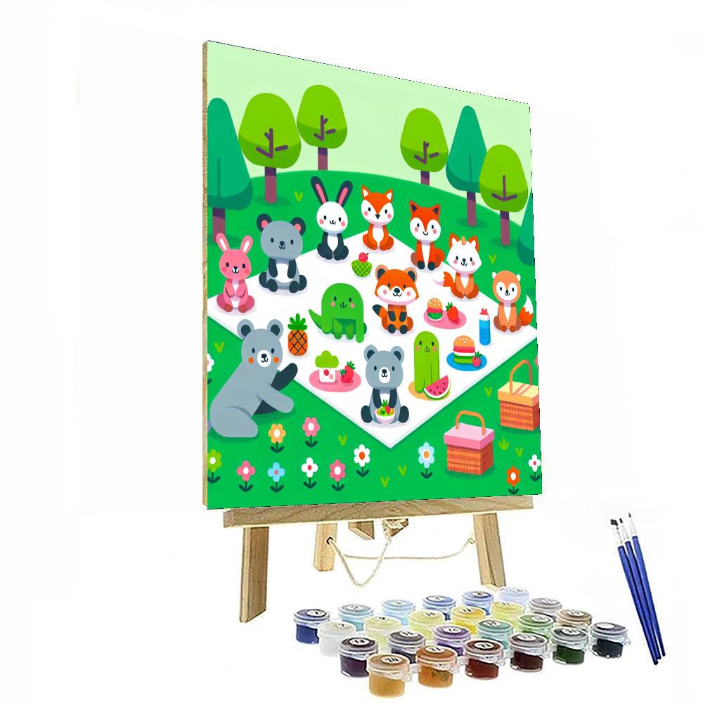 Marvelous Meadow Picnic Painting Number Kit
