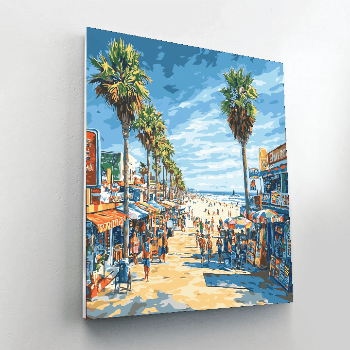 Venice Beach Boardwalk Numbered Painting Kits