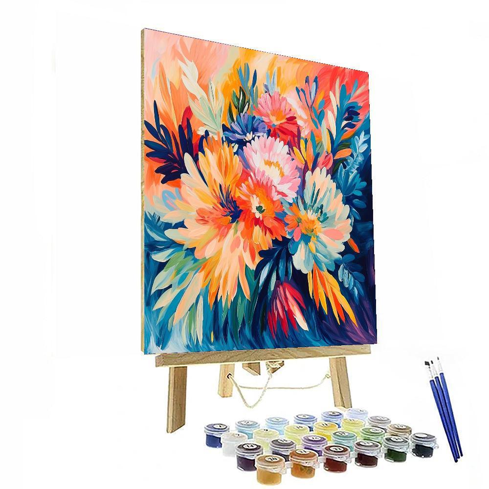 Henri Matisse Inspired Matisse's Joyful Bouquet  Numbered Painting Kits