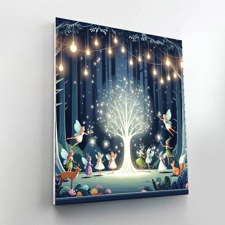 Magical Forest Gathering DIY Paint By Numbers