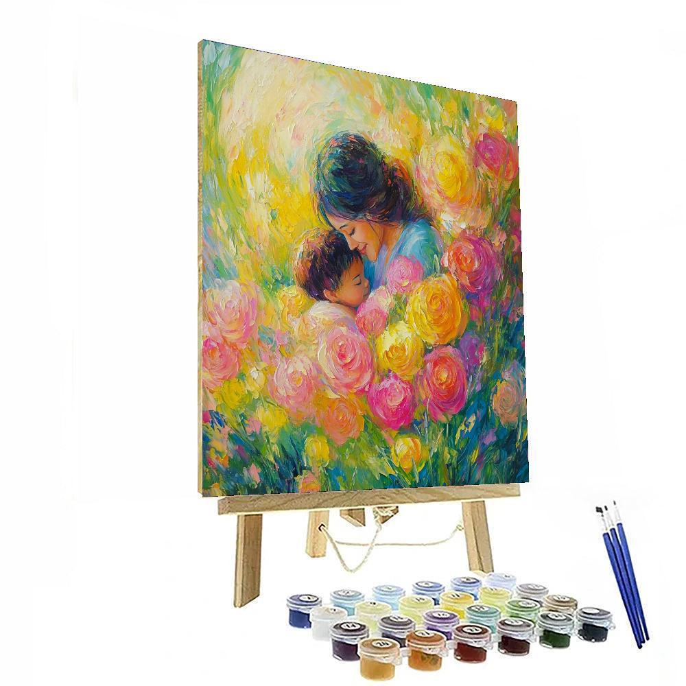 A Mother’s Love Blossoms Number Painting
