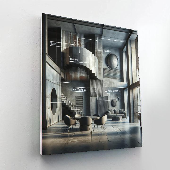 Industrial Chic Expression Painting Number Kit