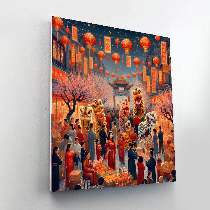 Tet Nguyen Dan (tet) - Vietnam Number Painting