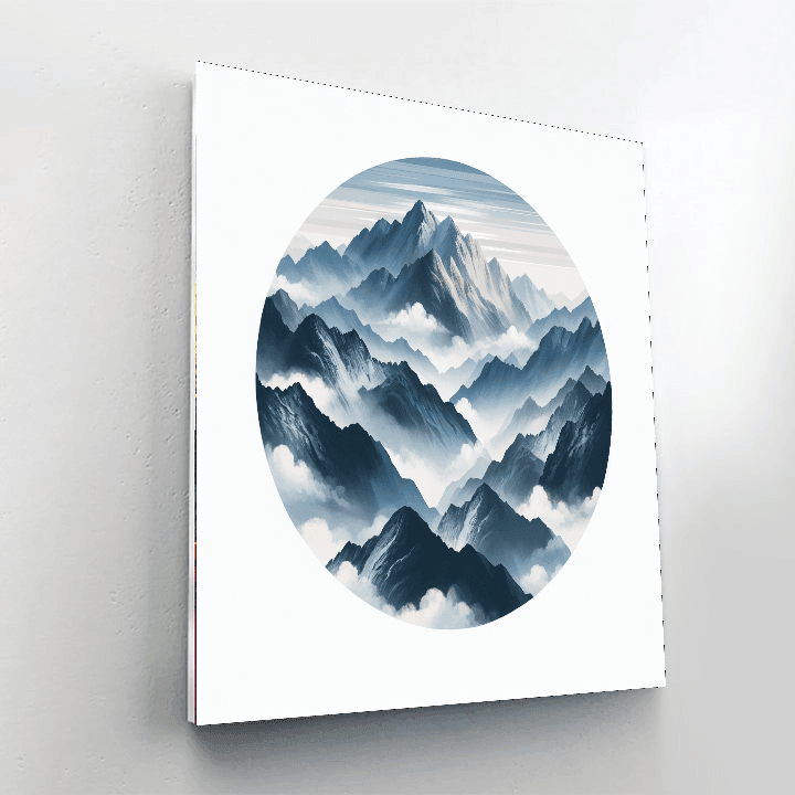 Misty Mountain Majesty Number Painting