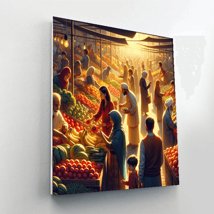 Colorful Market Bounty Paint By Numbers