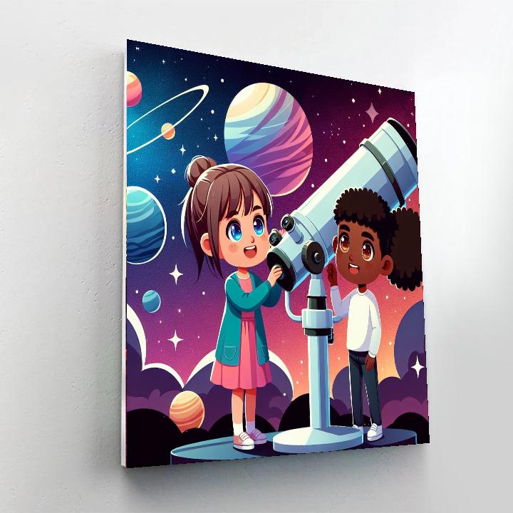 Celestial Stargazer’s Observatory Numbered Painting Kits