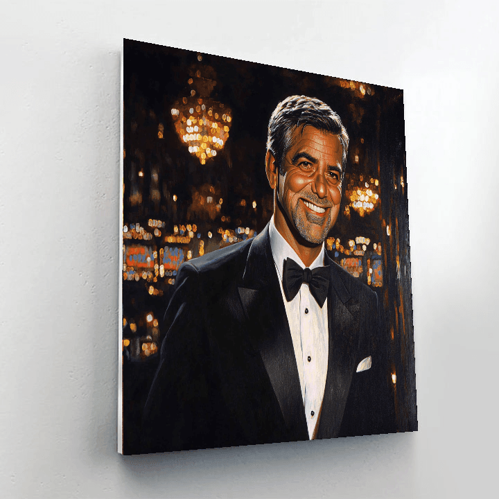 George Clooney: Crafting Charm From Ocean's Depths Painting Number Kit