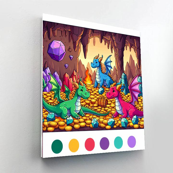 Magical Dragon's Den Numbered Painting Kits