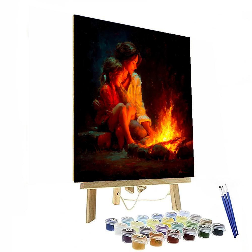 Cozy By The Fire Paint By Number