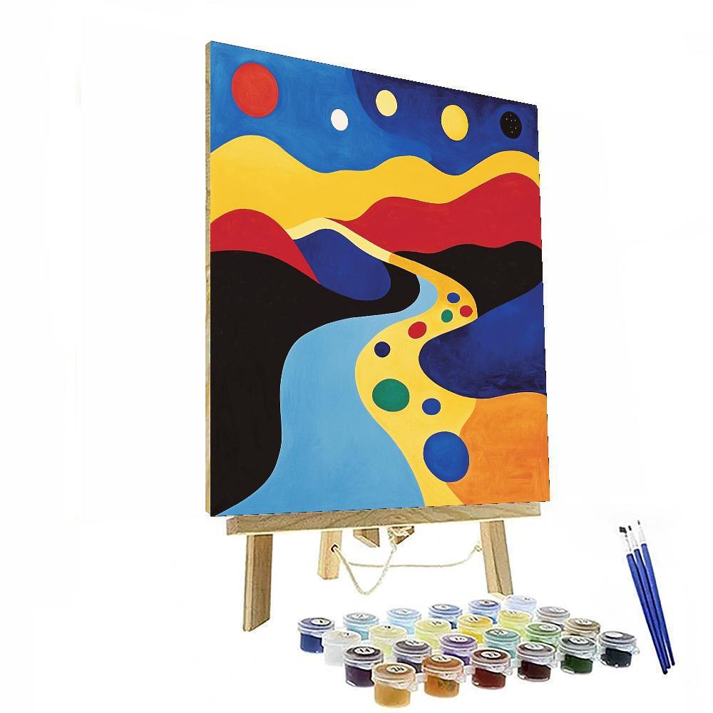 Joan Miró Inspired Visionary Landscapes  Numbered Painting Kits