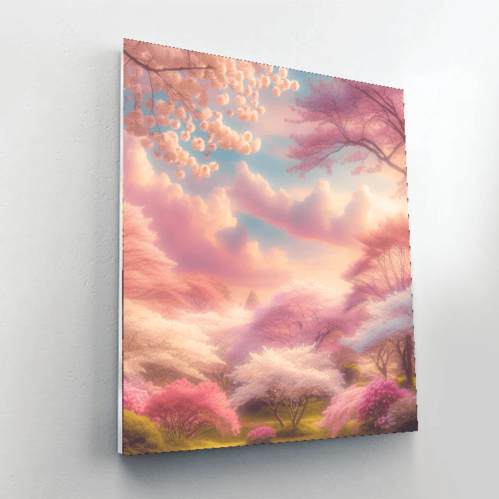 Blossoming Sakura Scene DIY Paint By Numbers