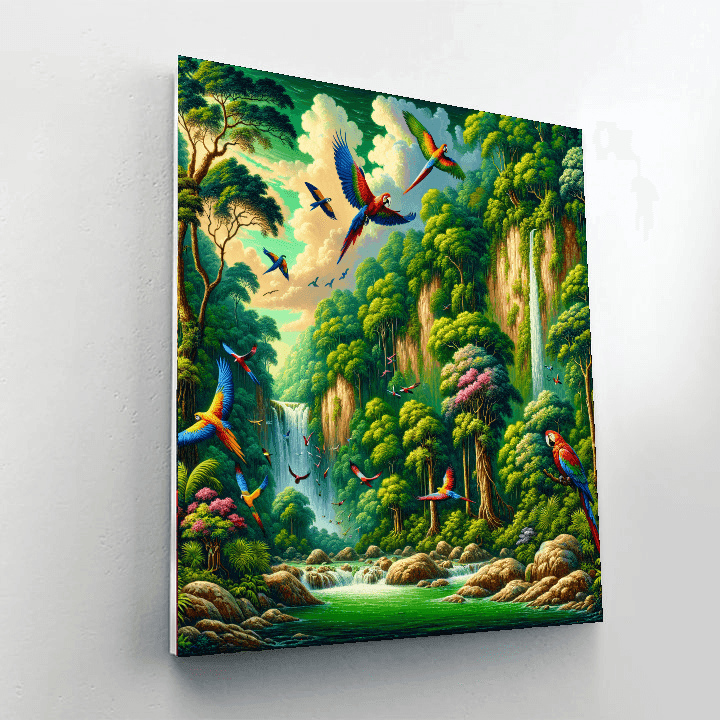 Exotic Rainforest Adventure Paint By Color