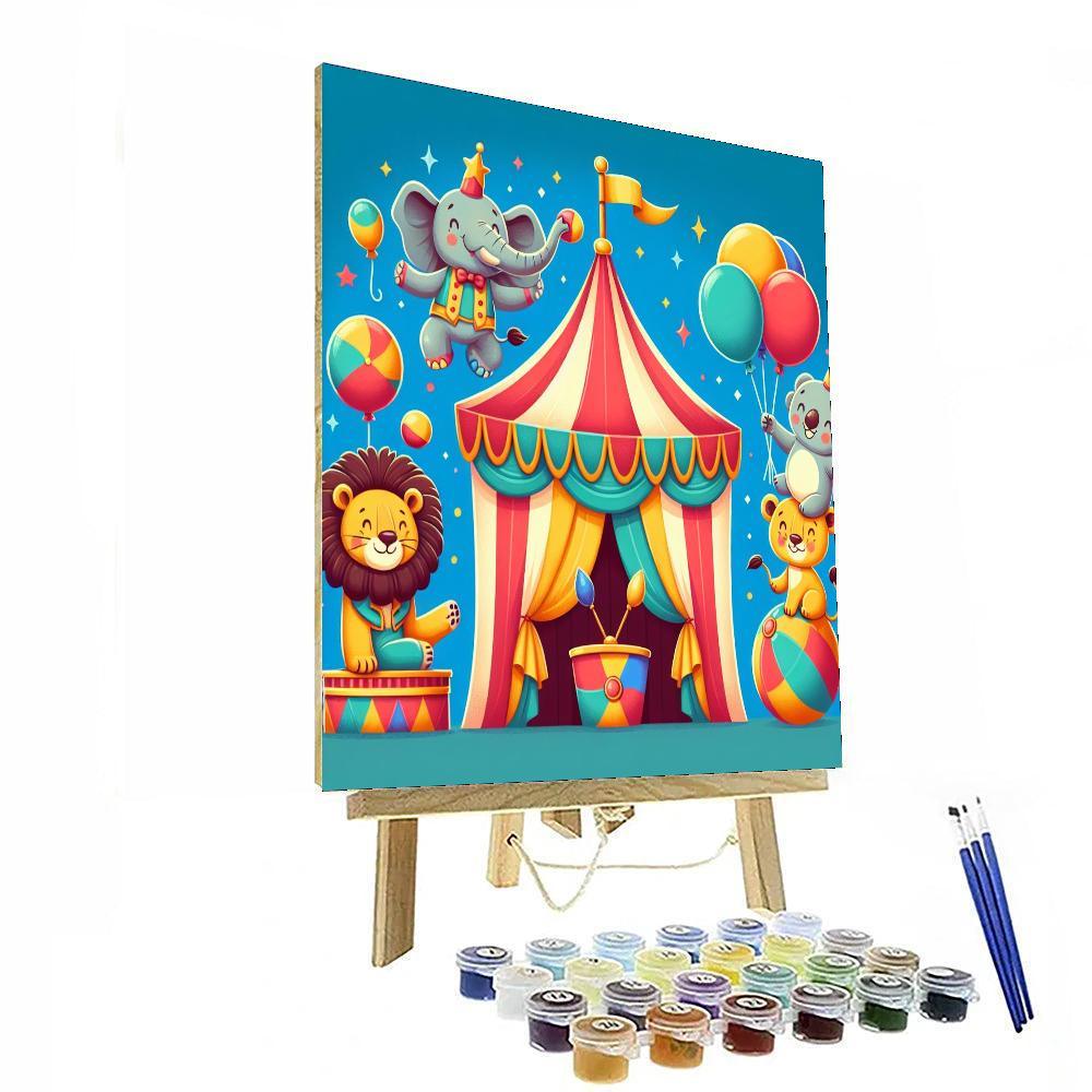 Cute Critter Circus Paint By Color