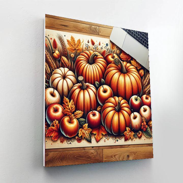 Dazzling Autumn Harvest Numbered Painting Kits