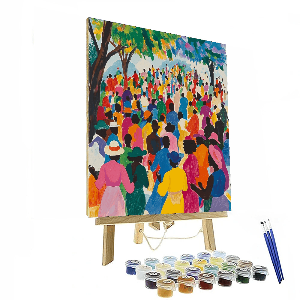 Jacob Lawrence Inspired Celebration Of Diversity  Paint By Color