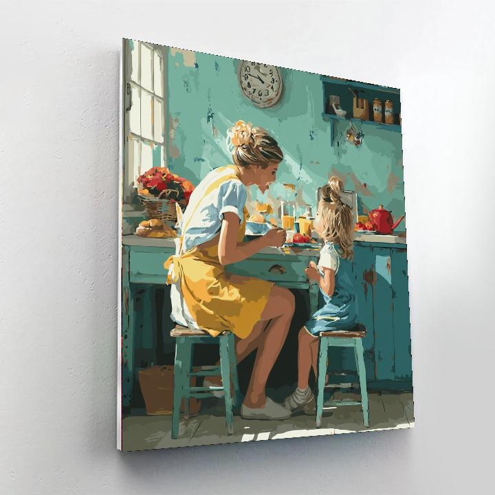 Morning Sunshine With Mom Paint By Numbers Kits