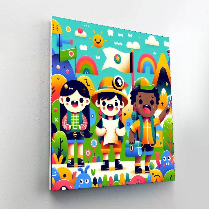 The Adventure Of The Little Explorers DIY Paint By Numbers