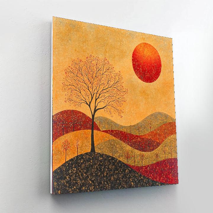 Nandalal Bose Inspired Eternal Cycles  Paint By Numbers