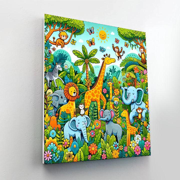 Whimsical Animal Adventure Paint By Number