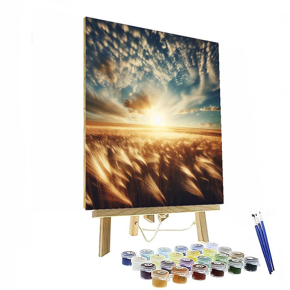 Golden Field Afternoon Paint By Number