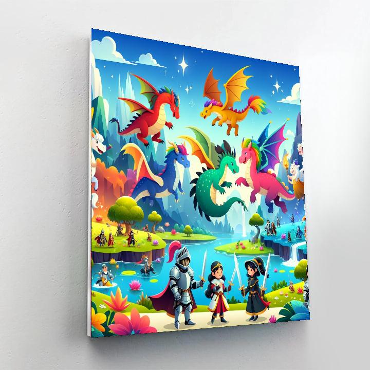Funky Fantasy Number Painting