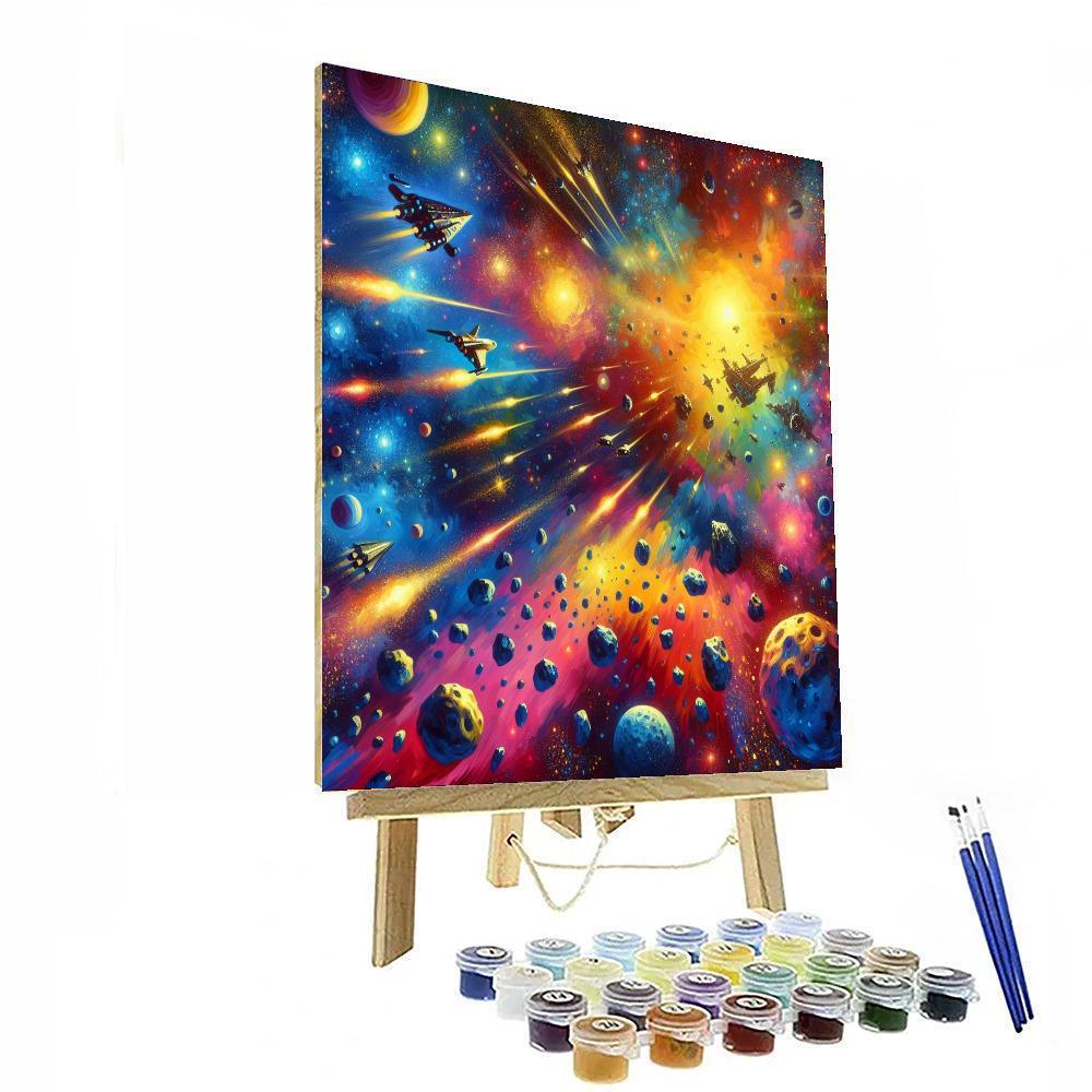 Daring Space Adventure Painting Number Kit