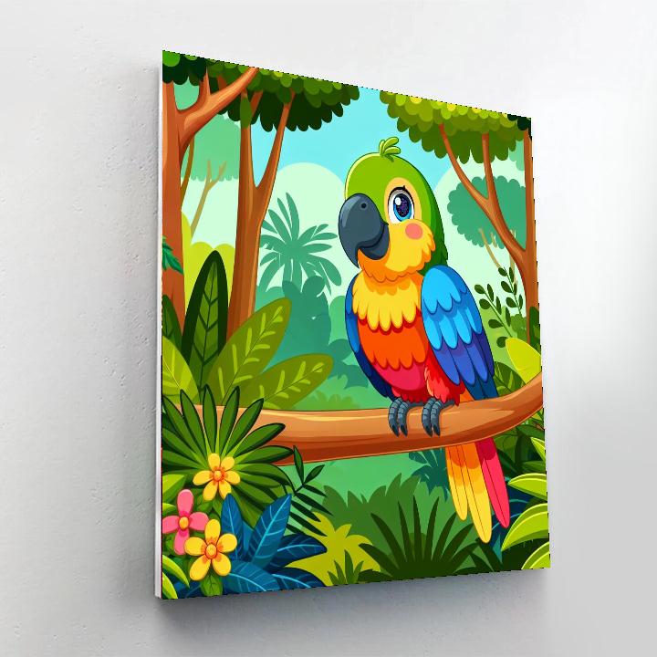 Rainforest Safari Paint By Numbers Art