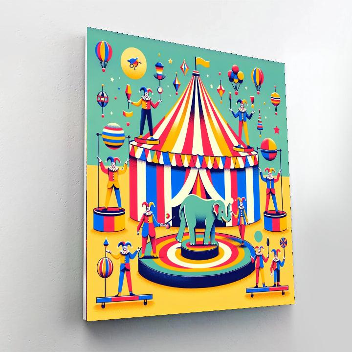 Circus Delight Paint By Numbers Art