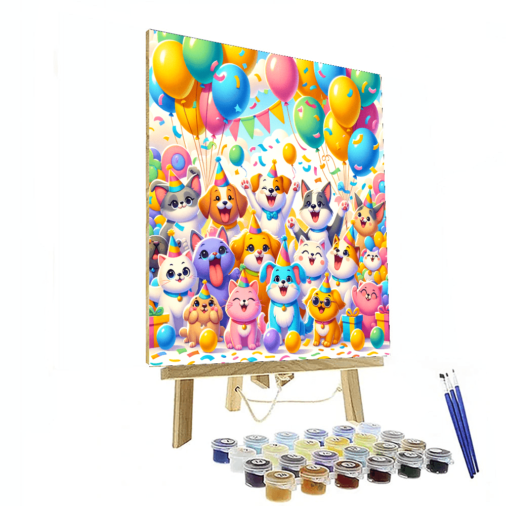 Delightful Pet Parade Paint By Number