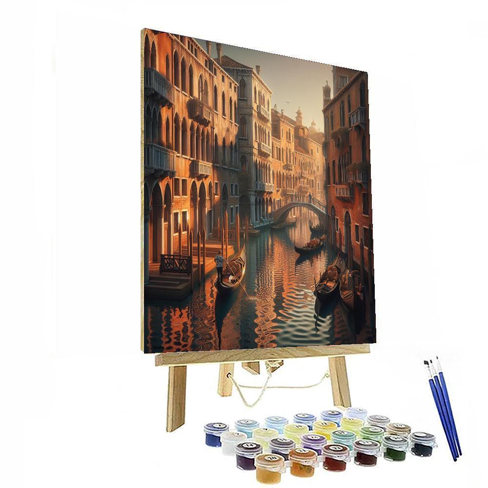 Venetian Canal Stroll Number Painting