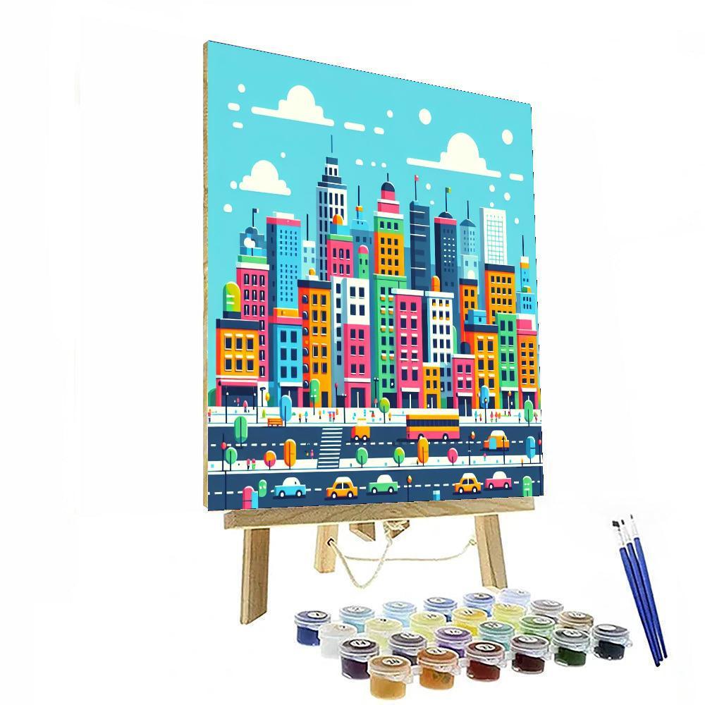City Life Excursion Paint By Numbers Art
